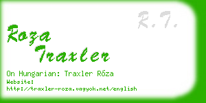 roza traxler business card